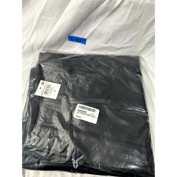 INC International Concepts Women's Faux-Leather Pleat-Front Pants Black Size 10 - Picture 4 of 7